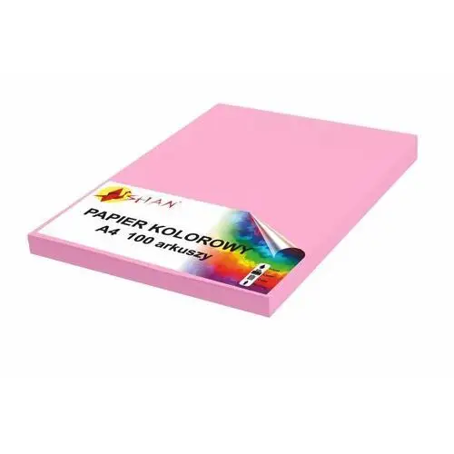 Mazak Papier kolorowy a4 120g różowy landrynkowy 100 arkuszy