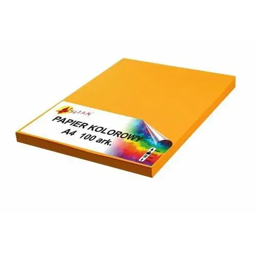 Papier kolorowy a4 80g pomarańczowy 3 100 arkuszy Mazak