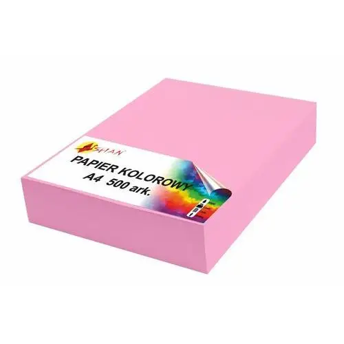Papier kolorowy A4 80g różowy landrynkowy 500 arkuszy