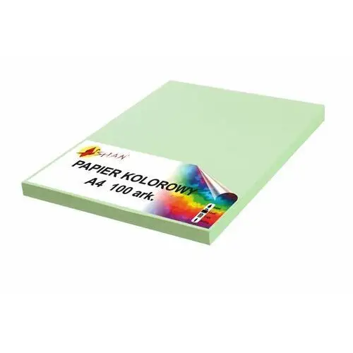Mazak Papier kolorowy a4 80g zielony jasny 100 arkuszy