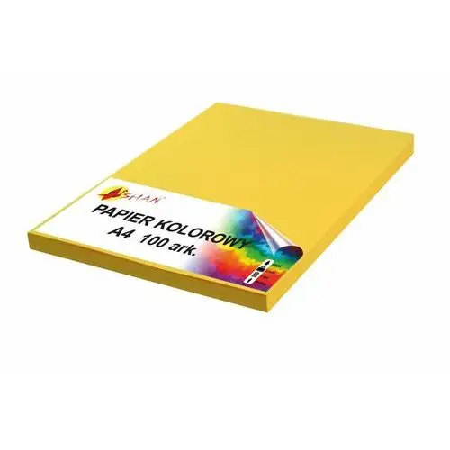 Papier kolorowy A4 80g żółty intensywny2 100 arkuszy