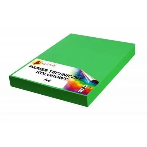 Mazak Papier techniczny a4 220g zielony groszek 50 arkuszy
