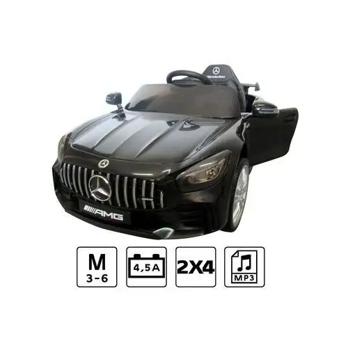 Mercedes gtr czarny samochód na akumulator dla dziecka