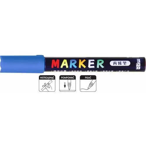 M&g, marker akrylowy 1-2 mm, lazurowy Gdd grupa dystrybucyjna daccar