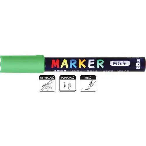 M&g, marker akrylowy 1-2 mm, zielony zółtawy Gdd grupa dystrybucyjna daccar