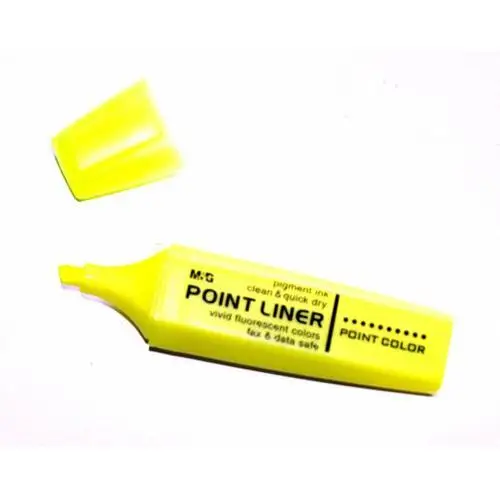 M&g Zakreślacz point liner żółty