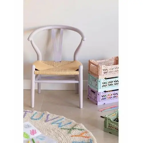Krzesło dla dzieci drewniane anuki lawendowe Mia home