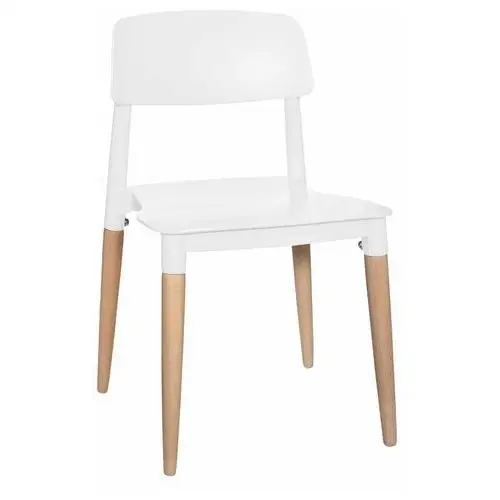 Krzesło dla dzieci MIA HOME Nord, białe, 52x31x31 cm
