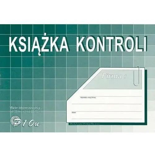 Druk Książka Kontroli A5 0 P10-U. Michalczyk