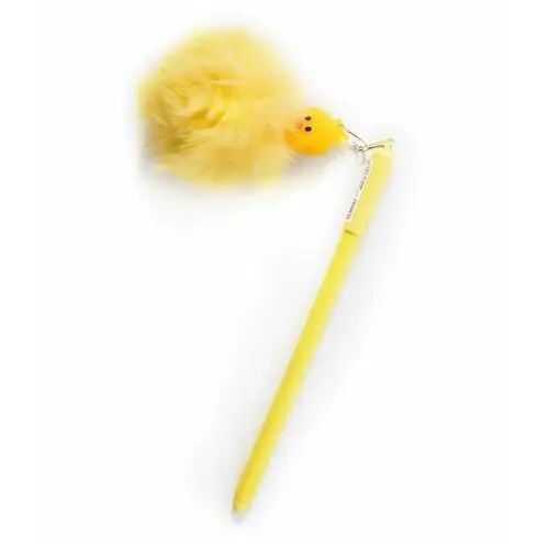 Cienkopis z pomponem żółty kurczak Midex