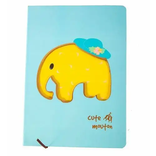 Midex Duży zeszyt pamiętnik notes słoń różne kolory