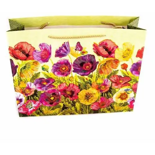 Midex Kwiaty torba prezentowa 32x26cm różne kolory