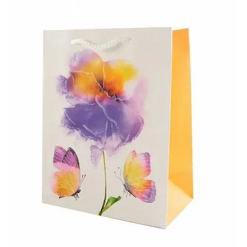 Midex Mała torba prezentowa kwiaty 18x23cm różne kolory