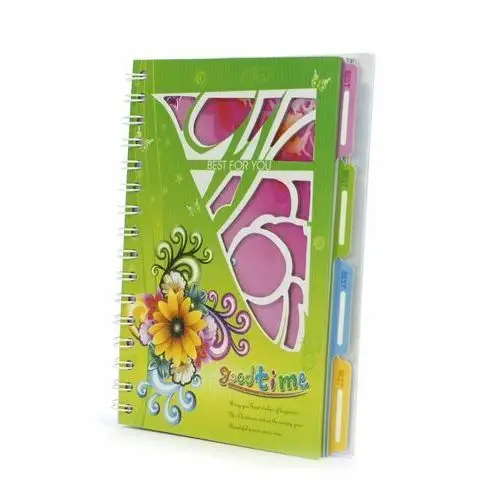 Midex Notes kołowy kwiaty zeszyt mini pamiętnik a5