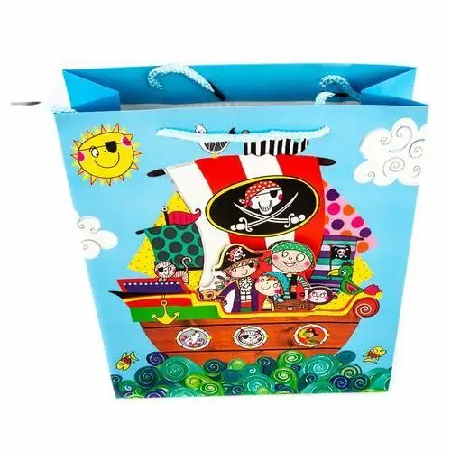 Piraci torba na prezenty 26x32cm różne kolory Midex