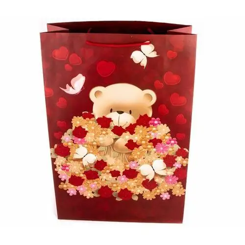 Midex Walentynki torba prezentowa 35x53cm różne kolory