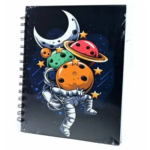 Midex Zeszyt kołowy notes kosmos pamiętnik planety kosmonauta a5 różne kolory