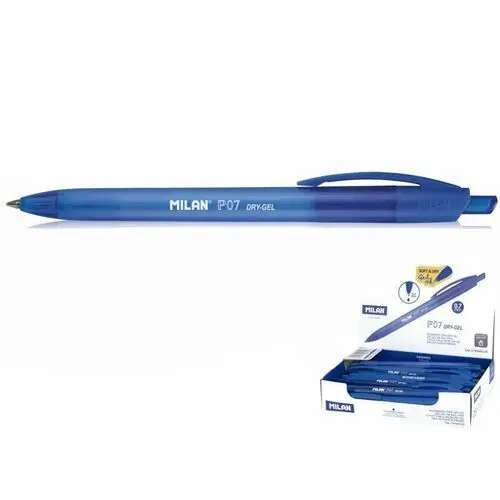 Długopis Milan P07 Dry-Gel Niebieski, Pud. 25 Szt
