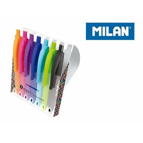 Długopisy atramentowe, p1 mini colours, 7 kolorów