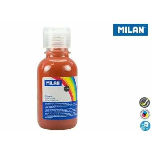 Milan, farba tempera, brązowa, 125 ml