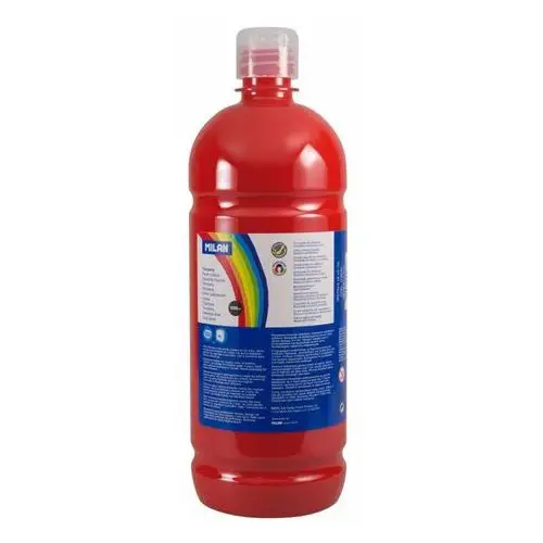 Farba tempera, butelka 1000 ml, czerwona