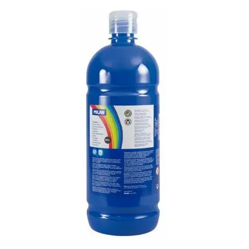 Farba tempera, butelka 1000 ml, niebieska Milan
