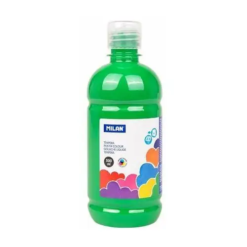 Milan Farba tempera, butelka 500 ml, zielona