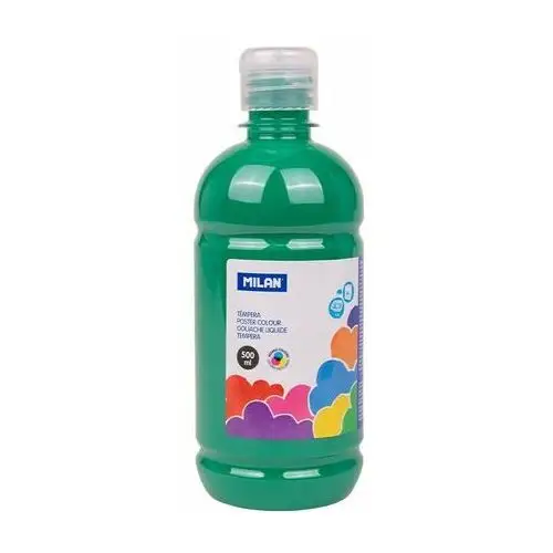 Milan Farba tempera, butelka 500 ml, zielona ciemna