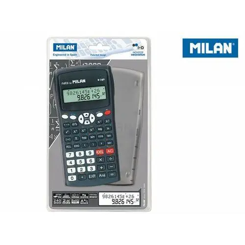 Kalkulator naukowy 240 funkcji, czarny Milan