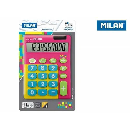 Milan Kalkulator touch mix na blistrze, różowy