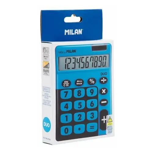 Kalkulator Z Dużymi Klawiszami Milan Duo 150610Tdb Niebieski