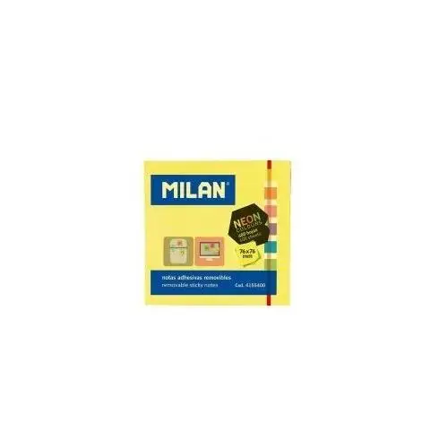 Milan Karteczki Neon mix kostka 400 kartek, WIKR-1052743