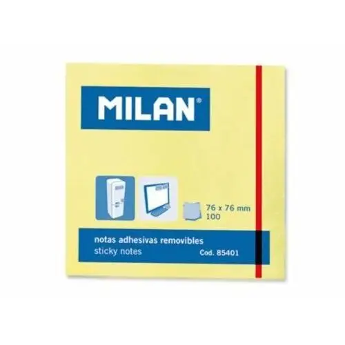 Karteczki samoprzylepne 75x75 op.100szt. p10 MILAN (85401 MILAN)