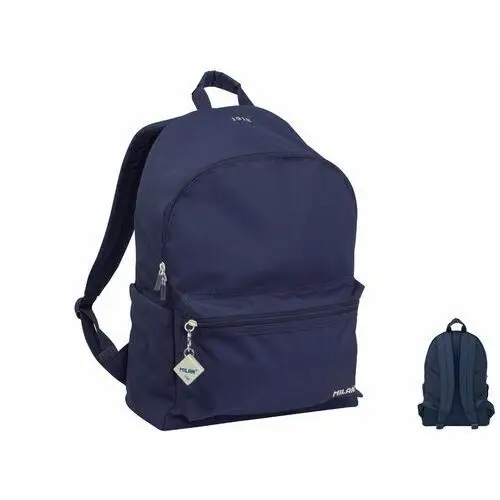 Plecak szkolny dla chłopca i dziewczynki granatowy Milan, kolor niebieski