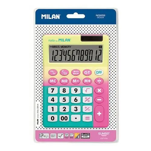 Milan polska Kalkulator 12 poz. sunset róż