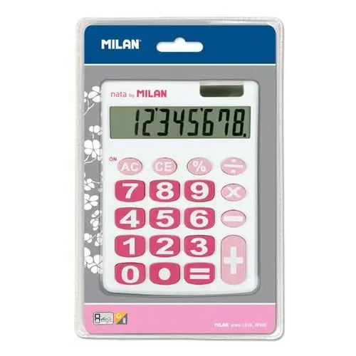 Kalkulator 8 Pozycji Duże Klawisze Biały