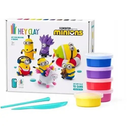 Minionki Masa Plastyczna Hey Clay Plastelina Modelina Zestaw 15 Tubek 15026