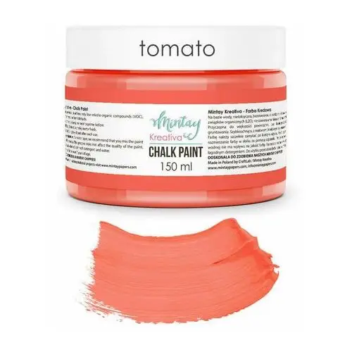 Farba kredowa mintay kreativa 150ml pomidorowa Mintay papers