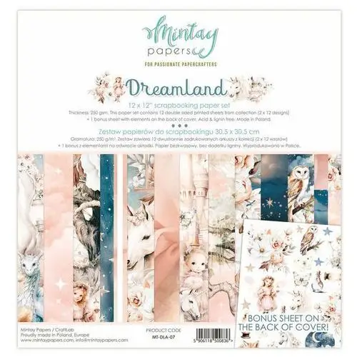 Zestaw papierów 30x30 - Mintay - Dreamland
