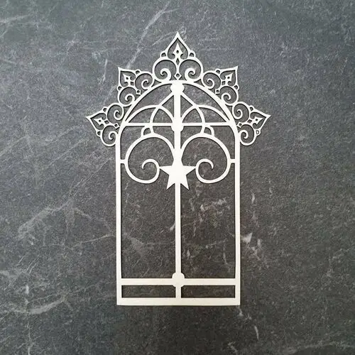 Drzwi z ornamentem Miszmasz papierowy