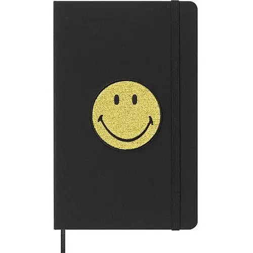 Moleskine Notatnik l (13x21 cm), smiley, w linie, twarda oprawa, 176 stron