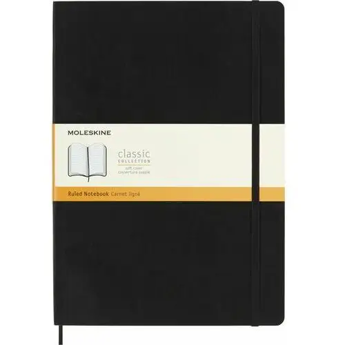 Notes classic a4 21x29,7 cm w linie, czarny, 192 str. Moleskine