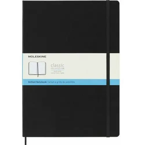 Notes Moleskine Classic A4 (21x29,7cm) w kropki, twarda oprawa, czarny