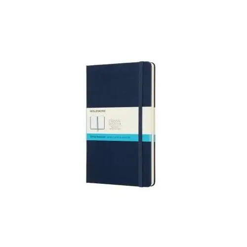 Moleskine Notes classic l (13x21 cm) w kropki, twarda oprawa, sapphire blue, 240 stron, niebieski