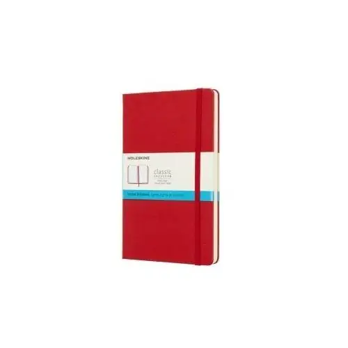 Moleskine Notes classic l (13x21 cm) w kropki, twarda oprawa, scarlet red, 240 stron, czerwony