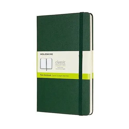 Notes classic l (13x21cm), gładki, twarda oprawa, myrtle green, 240 stron, zielony Moleskine