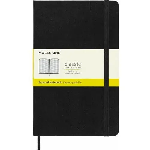 Moleskine Notes classic l (13x21cm) w kratkę, twarda oprawa, czarny