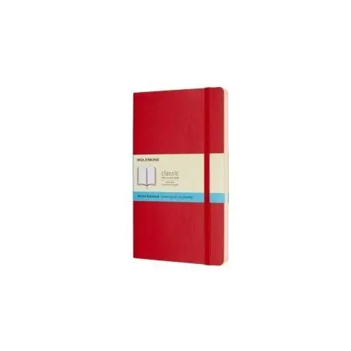 Notes classic l (13x21cm) w kropki, miękka oprawa, 192 strony, czerwony Moleskine