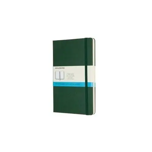 Notes classic l (13x21cm) w kropki, twarda oprawa, myrtle green, 240 stron, zielony Moleskine