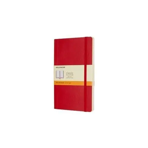 Moleskine Notes classic l, 13x21cm, w linie, miękka oprawa, 192 strony, czerwony